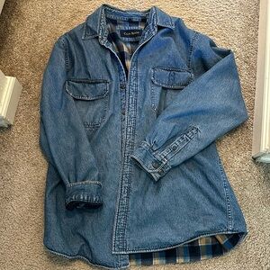 Vintage lined jean jacket Club room